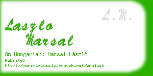 laszlo marsal business card